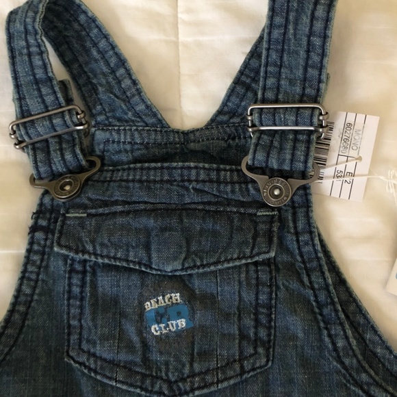 Cadet Rousselle Baby Boy Jean Overalls 18 mths NWT - Picture 3 of 7